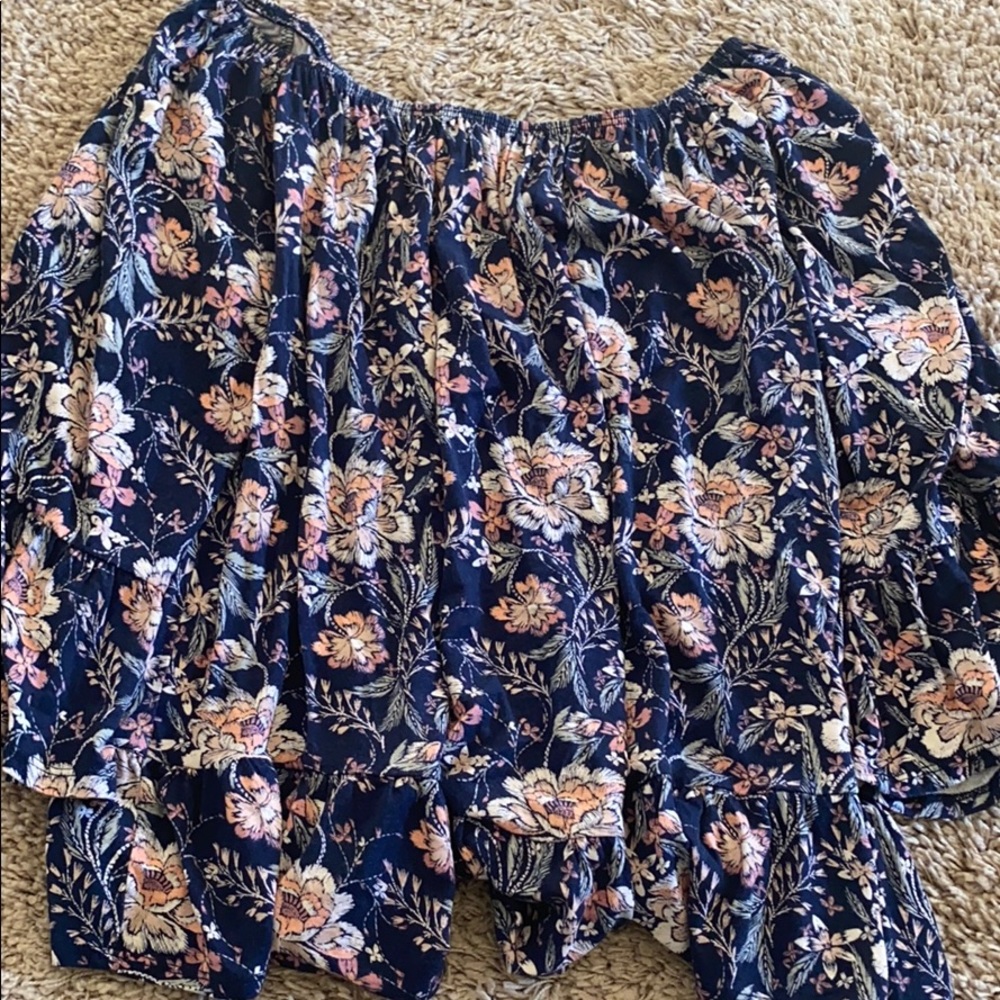 Style & Co blue floral blouse Size: Medium